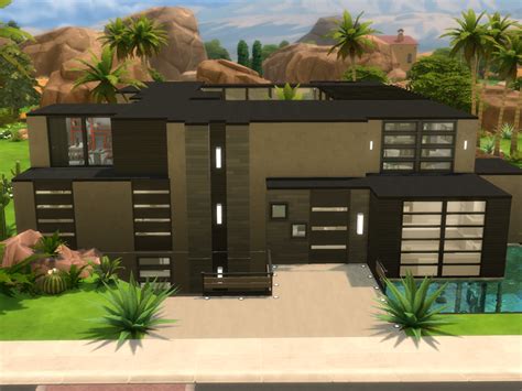 Mod The Sims Modern Oasis Springs Mansion