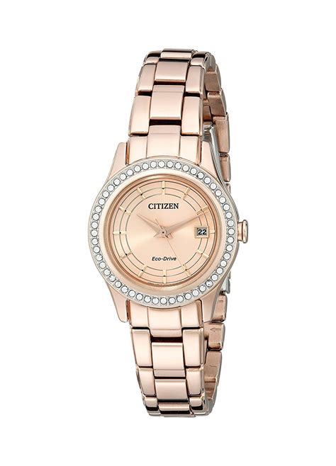 citizen eco drive women s fe1123 51q silhouette crystal rose gold watch see this awesome