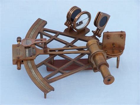 wholesale admiral s antique brass sextant 12in with rosewood box beach decor