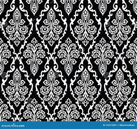 Discover More Than 65 Black And White Damask Wallpaper Latest In