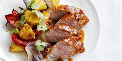 See how to cook pork loin with more than 230 recipes including pork loin roast, stuffed port this is. Sweet and Smoky Pork Tenderloin with Pineapple and Peppers | Recipe | Stuffed peppers, Leftover ...