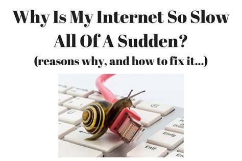 These problems will slow your internet connection because the modem will have to send the same information over and over until it's transmitted without interruption. Why Is My Internet So Slow All Of A Sudden? How To Speed ...