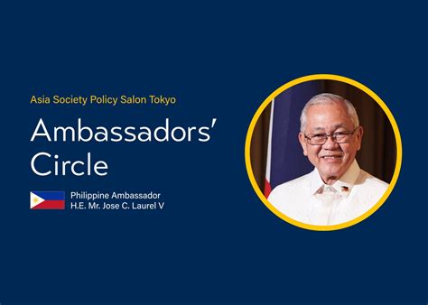 Ambassadors Circle With The Philippine Ambassador Asia Society