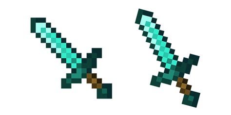 Minecraft Cursor With Diamond Sword Game Cursor Sweezy Cursors