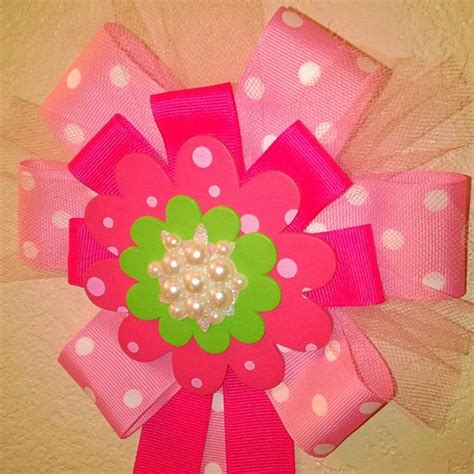 Pink Flower Baby Shower Corsage Etsy Baby Shower Corsage Baby