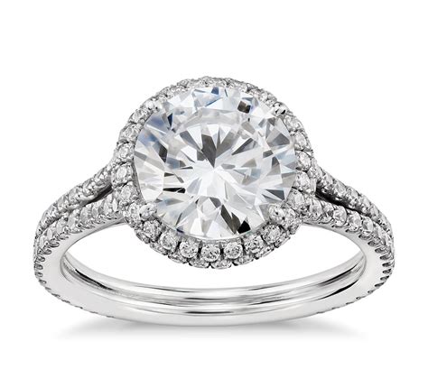 If you would like a different configuration, please contact us at (800). Blue Nile Studio Cambridge Halo Diamond Engagement Ring in ...