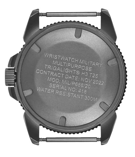 mwc p656 2023 model titanium tactical series watch with gtls tritium a military industries