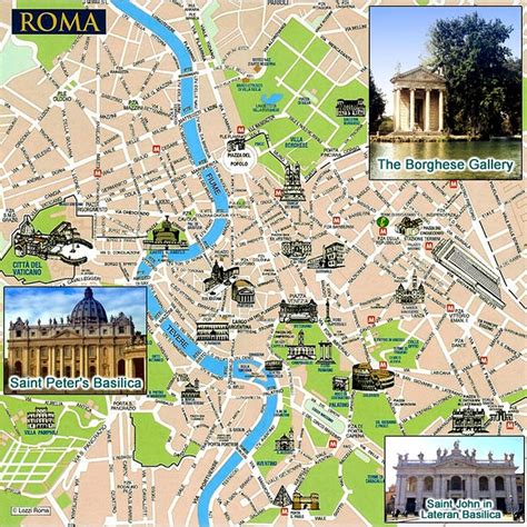Map Of Rome Rome Tourist Rome Travel Rome Sightseeing