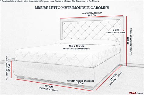 Riassumendo, le misure letto matrimoniale sono: Letto Imbottito Moderno in Vera Pelle con Testata in Capitonné