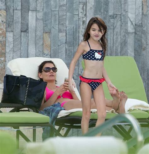 Katie Holmes Strips Down To Her Pink Bikini As She Relaxes In Miami With Suri Cruise Celebrity