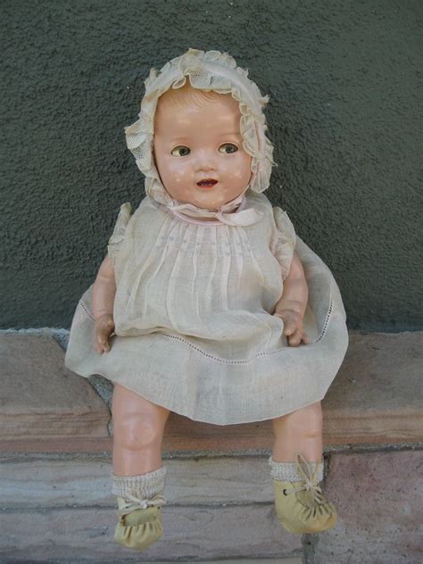 Ideal Rare Shirley Temple Baby Composition Doll 1930s 16 Inches Flirty