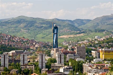 Sarajevo Mrakodrap Avaz Twist Tower Foto Fotografie Sarajevo
