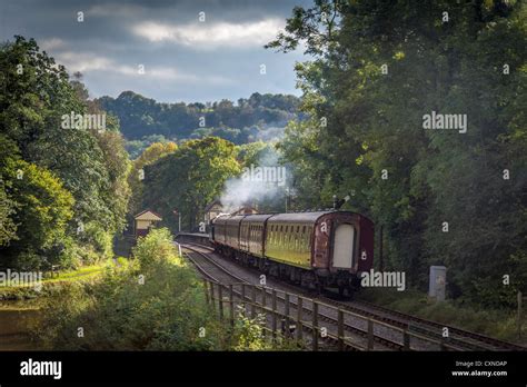 Consall Station On The Churnet Valley Railway With A Steam Train