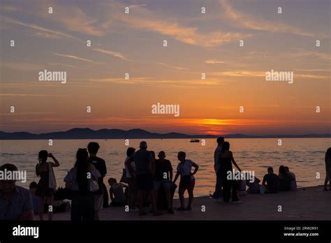 Sea Organs And Sun Salutation In Zadar City Croatia Stock Photo Alamy