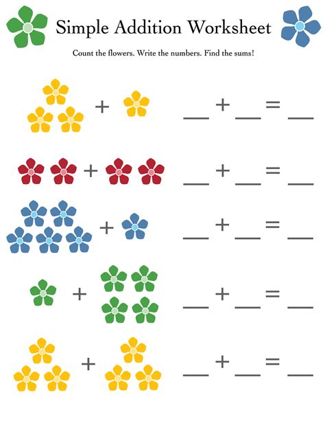 Printable Math Worksheets For Kindergarten