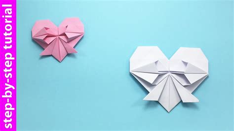 Origami Heart With Bow ️ Origami Easy But Cool ️ Anyone Can Do It Youtube