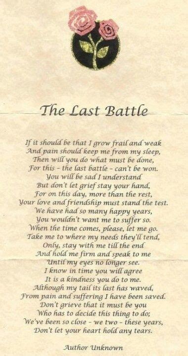 We bring you our thanks for (name of pet) who. Lovely prayer for the last moments with a pet. / spells 6 ...
