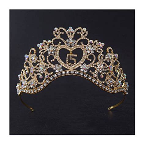 Ff Rhinestone Sweet 15 Birthday Tiara Crowns For Girls G
