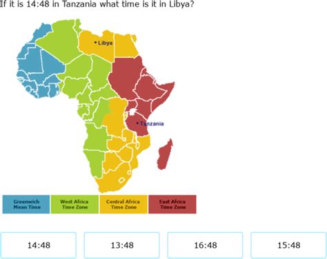 West Africa Time Zone Map Map