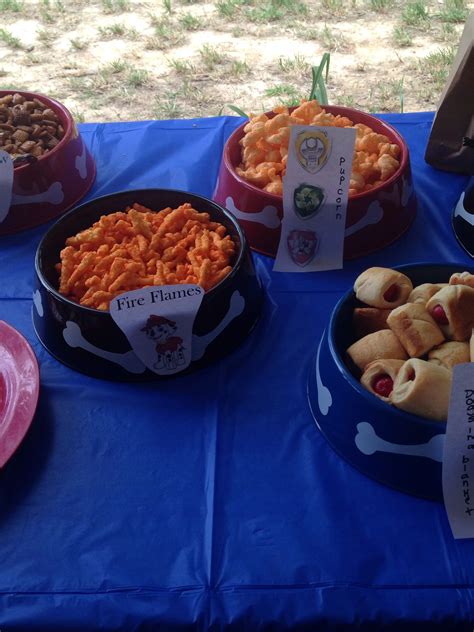 Our Food For The Paw Patrol Party Paw Birthday Paw Party Bday Party