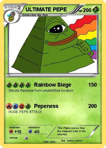 Pokémon Ultimate Pepe Rainbow Siege My Pokemon Card