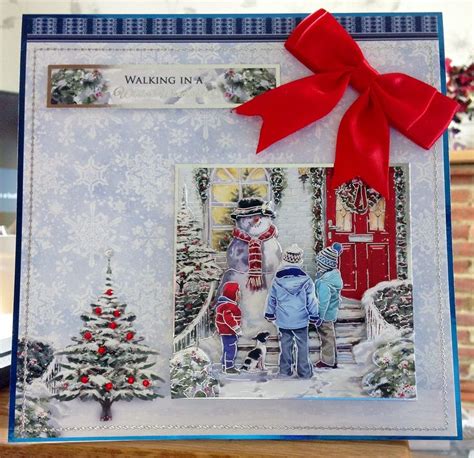 Christmas Card 43 8x8 Makings From Hunkydory Joy Of Christmas