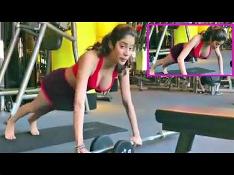 Jhanvi Kapoor Full Body Workout With Trainer At Gym YouTube