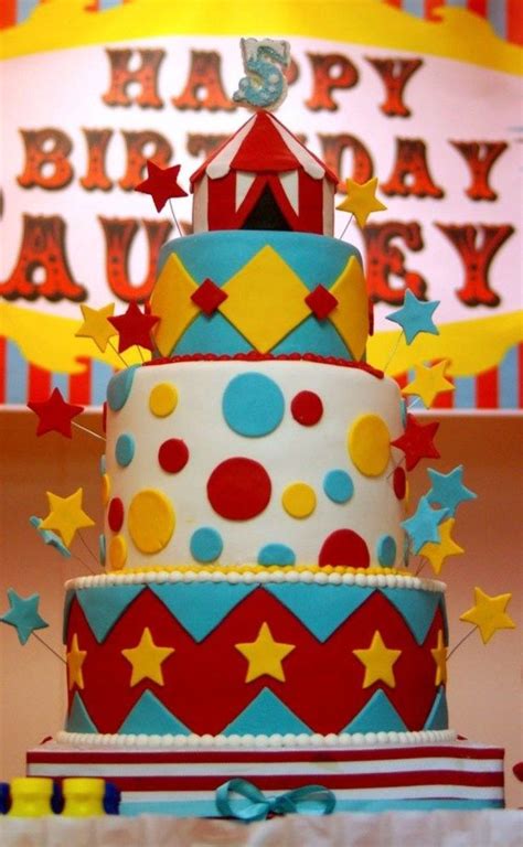20 Pretty Picture Of Carnival Themed Birthday Cake Carnival Cakes