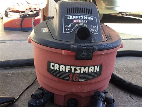 Craftsman 16 Gallon 6 Hp Wetdry Vac Excellent Condition Works Very