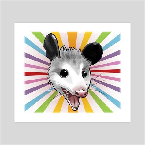 Awesome Possum An Art Print By Claudie Cbergeron Inprnt