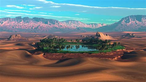 1080p descarga gratis el agua es vida escénica agua desierto montañas oasis naturaleza