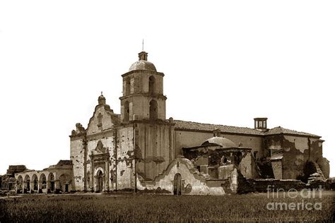 Mission San Luis Rey De Francia California Circa 1890 Photograph By