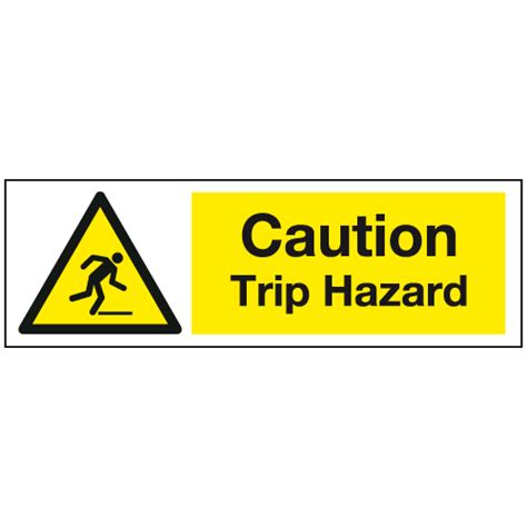 Caution Trip Hazard Sign Ref Ws274 Safety Sign Warehouse