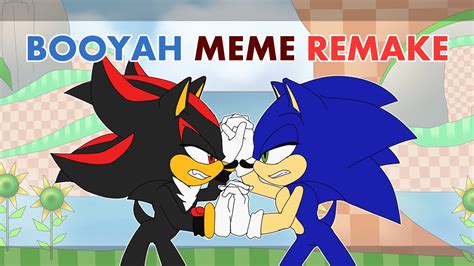 booyah meme animation remake sonic and shadow the hedgehog flash warning otosection