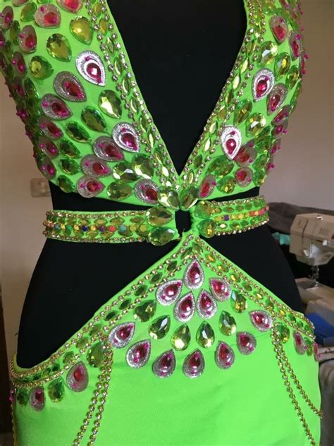 Light Green Belly Dance Costume Very Fresh Look For Summer Belly