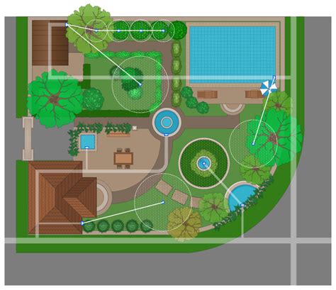 Conceptdraw Samples Building Plans — Landscape And Garden