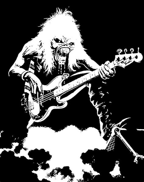 Stencil Vinilo Eddie Iron Maiden Iron Maiden Eddie Metallica Art