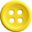 Yellow Sewing Button With 4 Hole PNG Image  PurePNG Free Transparent