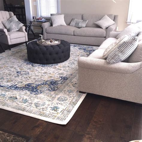 Green rugs transitional rugs home rugs hand spinning carpets blue grey farmhouse rugs spinning rugs. Laurel Foundry Modern Farmhouse Hosking Blue Area Rug ...