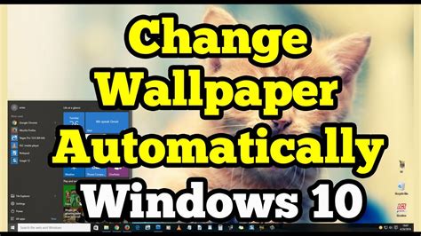 Change Wallpaper Automatically On Windows 10 Youtube