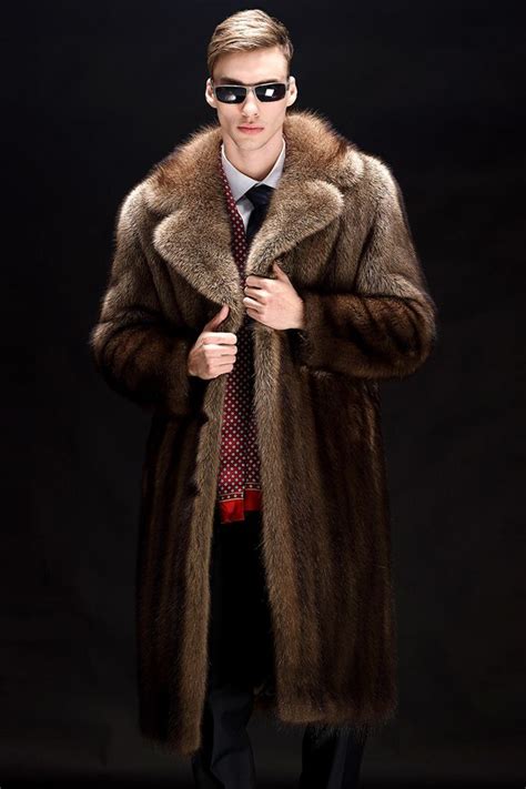 Pin En Ali Linailin Mens Mink Fur Coat