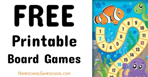 Math, english, history, geography, science and more. Free Printable Board Games for Education, Fun, or Any ...