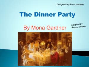 The snake finally goes for the bowl of milk, and the american naturalist shuts the veranda doors, as the other guests panic. "The Dinner Party" by Mona Gardner