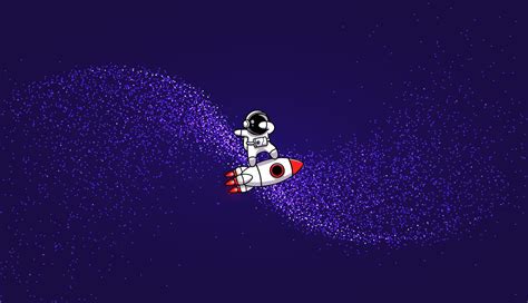 1336x768 Astronaut Riding Over Rocket Illustration Laptop Hd Hd 4k