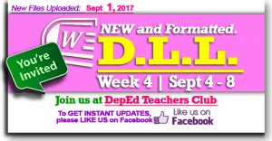 Week Nd Quarter Daily Lesson Log Dll Ms Word Formatted