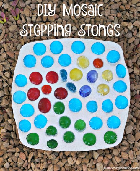 Homemade Diy Mosaic Stepping Stones How To Make Stepping Stones With