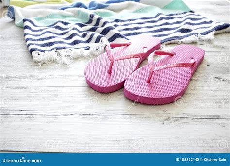 Beach Thongs Stock Photo Image Of Relaxation Ocean
