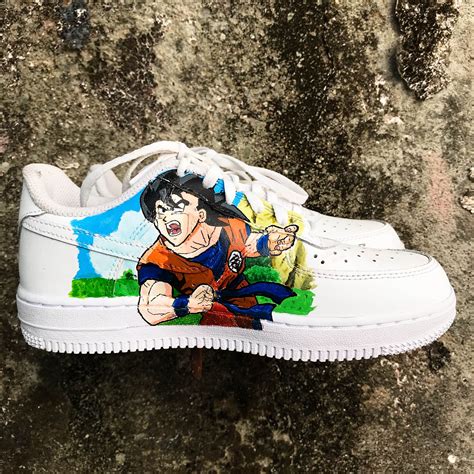 Jun 17, 2021 · from iconic sports cars to magic mushrooms, the sky is the limit when it comes to what can be done to the legendary basketball silhouette, and the same can be said about the upcoming social status x nike dunk low light soft pink and burnt brown. Dragon Ball Z Goku Nike Air Force 1