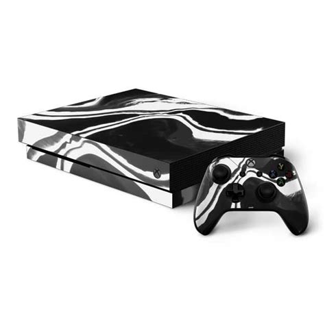 Black Marble Ink Xbox One X Bundle Skin