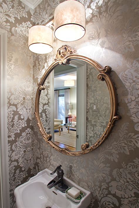 Classic And Opulent Powder Room Traditional Powder Room Houston